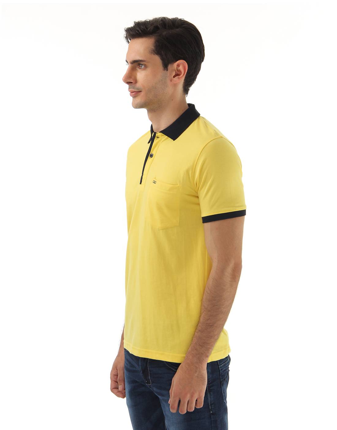 Cloak & Decker by Monte Carlo Men Yellow Polo T-Shirt